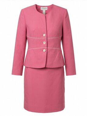 Liz Claiborne Pink Skirt and Jacket Set